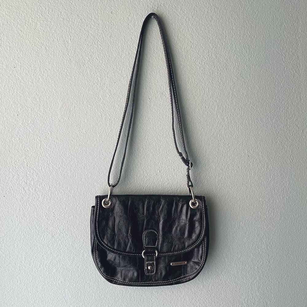 🌱5/$25🌱 Koltov | Black Faux Leather Shoulder Crossbody Bag